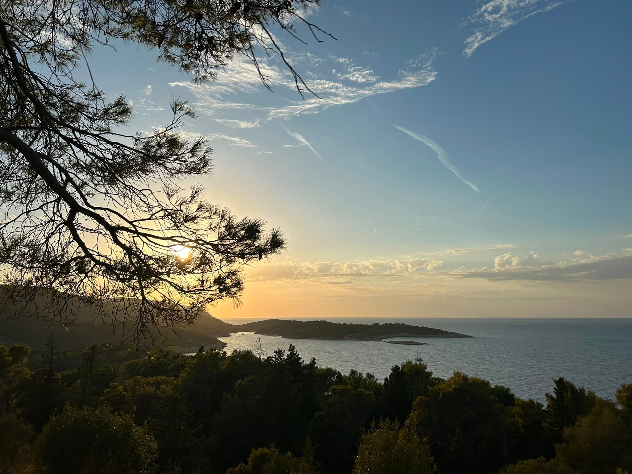 Coucher de soleil sur la mer